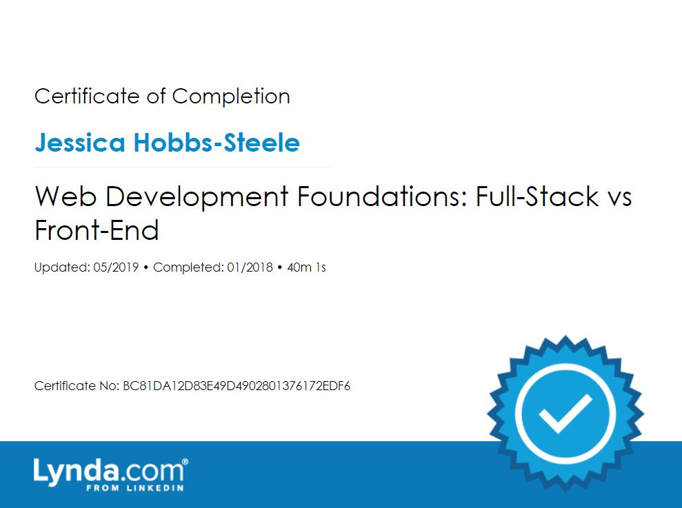 Web Development Foundations: Full-Stack vs. Front-End Certificate